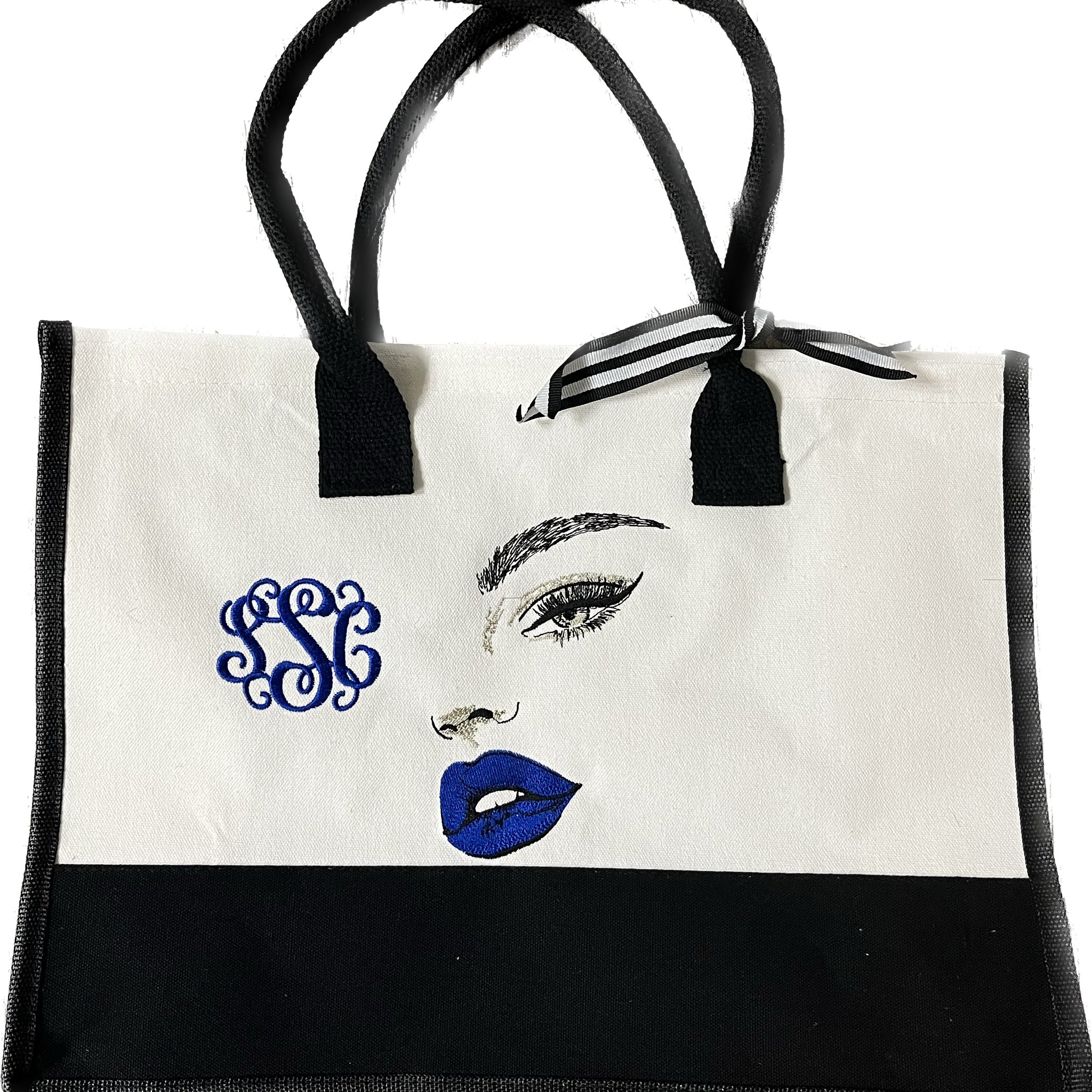 JUICY LIPS TOTE BAGS WITH MONOGRAM