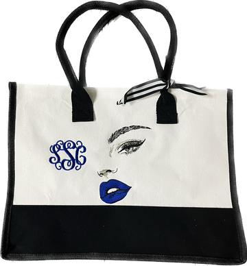 JUICY LIPS TOTE BAGS WITH MONOGRAM